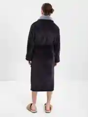Угольный халат мужской теплый