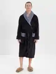 Угольный халат мужской теплый