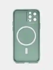 Зеленый чехол для iPhone 11 / 11 Pro Max / 12 13 14 Pro Max Plus Mini / X / XS / XR, magsafe