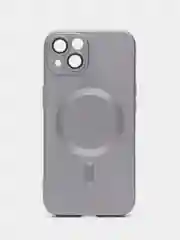 Серый металлик чехол для iPhone 11 / 11 Pro Max / 12 13 14 Pro Max Plus Mini / X / XS / XR, magsafe