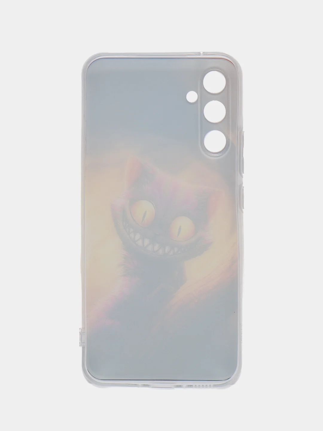 Индиго чехол на Samsung Galaxy A34 5G (Самсунг A34), прозрачный, с рисунком, защита камеры