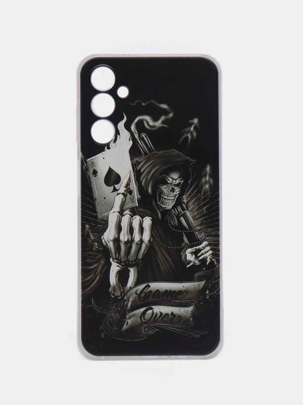 Чехол на Samsung Galaxy A14 4G (Галакси A14 4G), прозрачный, с рисунком, защита камеры