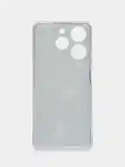 Серый меланж чехол на Tecno Spark 10 Pro (Текно Спарк 10 Про), прозрачный, с рисунком, защита камеры
