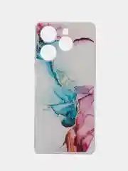 Ледяной чехол на Tecno Spark 10 Pro (Текно Спарк 10 Про), прозрачный, с рисунком, защита камеры