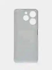Тёмно-коричневый чехол на Tecno Spark 10 Pro (Текно Спарк 10 Про), прозрачный, с рисунком, защита камеры