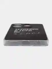 Тёмно-коричневый чехол на Tecno Spark 10 Pro (Текно Спарк 10 Про), прозрачный, с рисунком, защита камеры