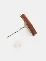Серьги-пусеты деревянные "Инстаграм" (Instagram)