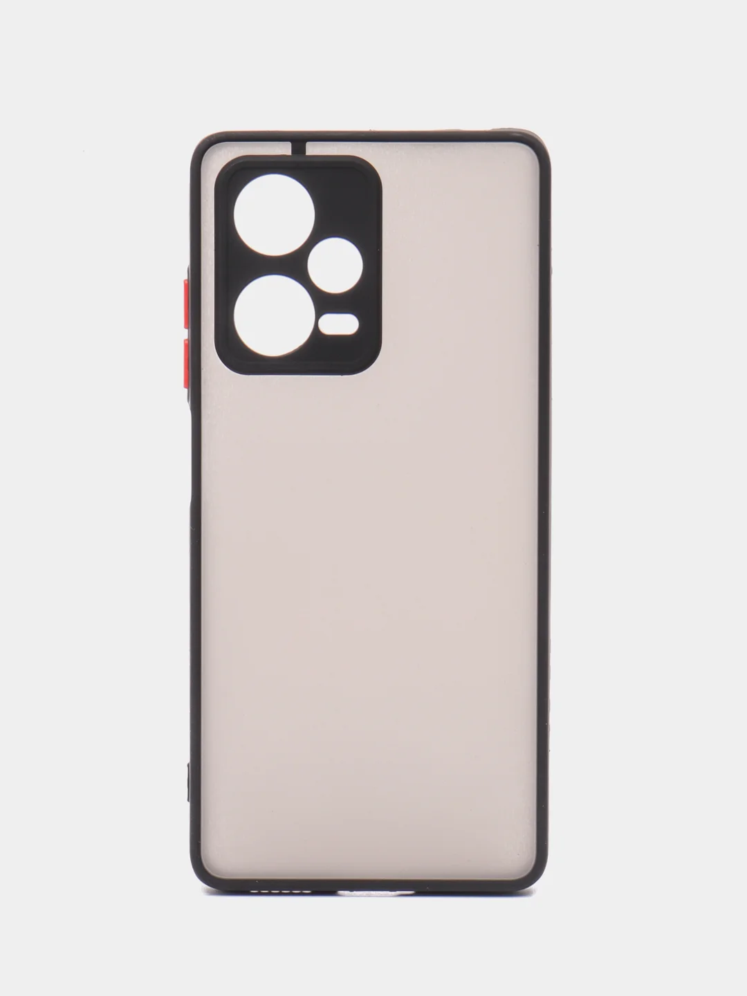 Черный чехол Xiaomi Redmi Note 12 Pro+ 5G, Note 12 Pro 5G пластиковый матовый с цветными кнопками