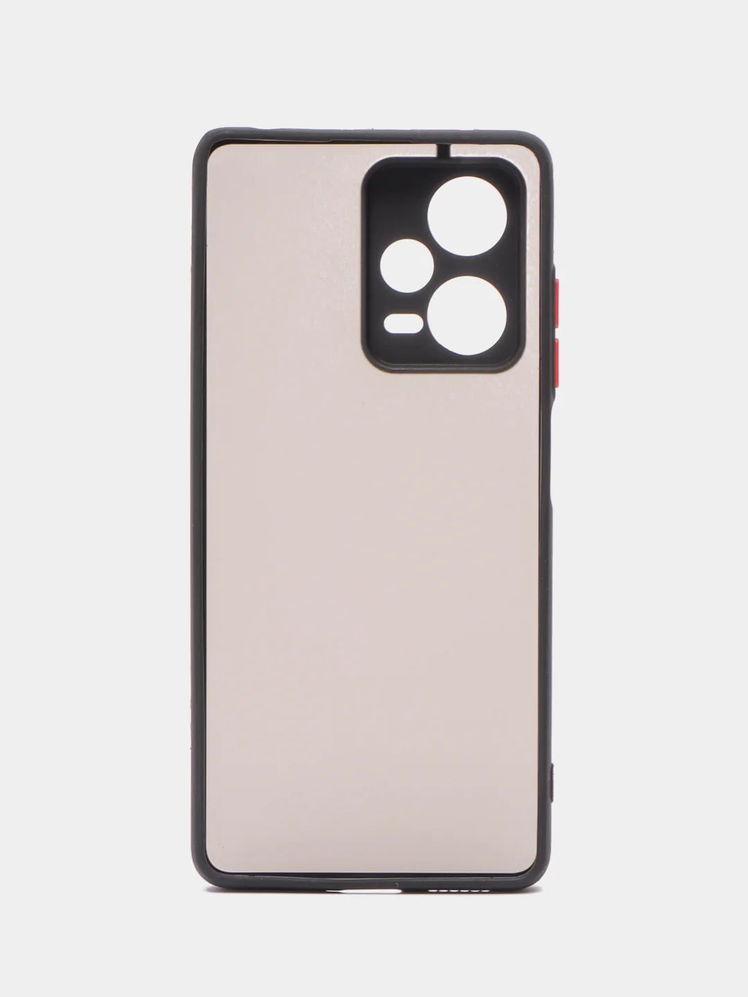 Черный чехол Xiaomi Redmi Note 12 Pro+ 5G, Note 12 Pro 5G пластиковый матовый с цветными кнопками