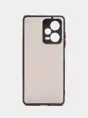 Черный чехол Xiaomi Redmi Note 12 Pro+ 5G, Note 12 Pro 5G пластиковый матовый с цветными кнопками