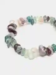 Браслет из камней, флюорит, 19 см