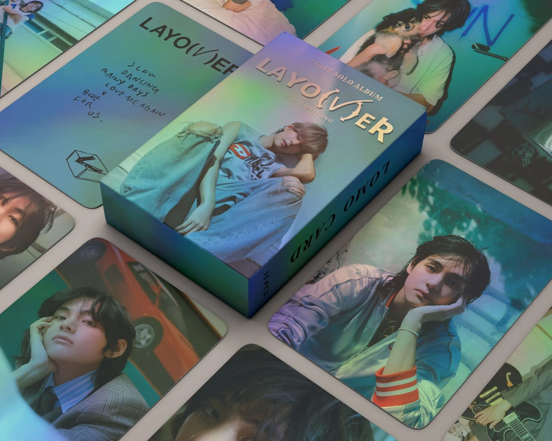 Индиго карточки BTS, 55 штук