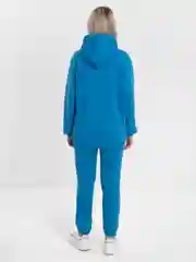 Голубой спортивный женский костюм