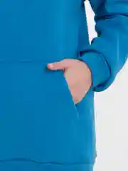 Голубой спортивный женский костюм