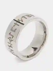 Серебряный кольцо с иероглифами, унисекс
