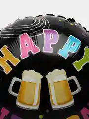 Разноцветный шар фольгированный "Happy birthday" 1 штука