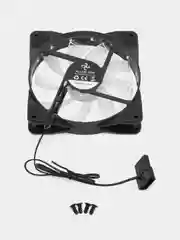 Белый корпусной вентилятор для компьютера, с подсветкой RGB, 120 мм