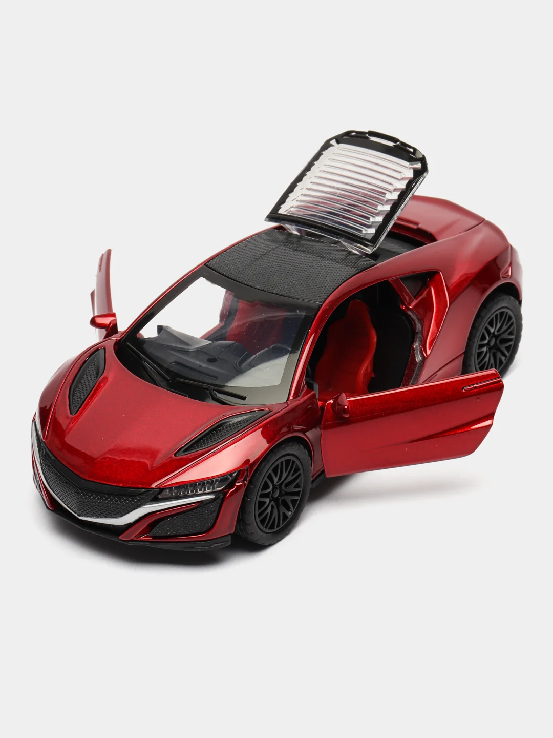 Красный металлическая коллекционная машинка Acura NSX