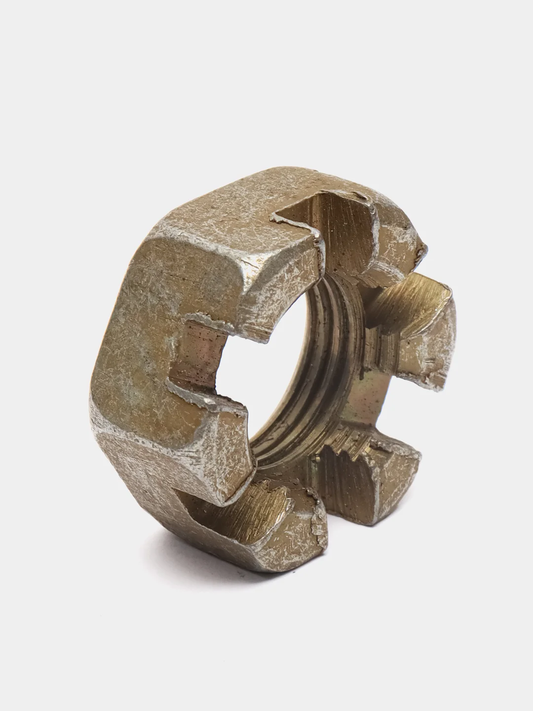 Гайка оси колеса коляски Иж (корончатая, М16 х 1.5 мм.)