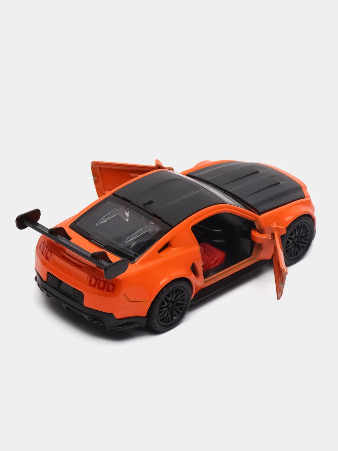 Оранжевый металлическая коллекционная машинка Ford Mustang