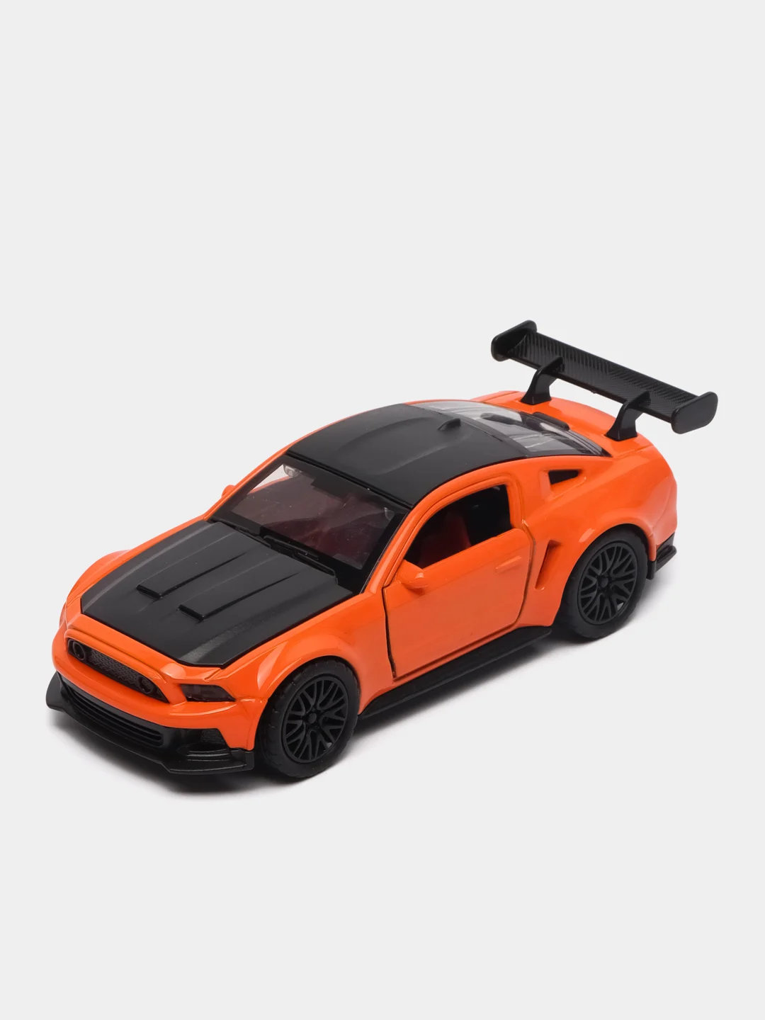 Оранжевый металлическая коллекционная машинка Ford Mustang