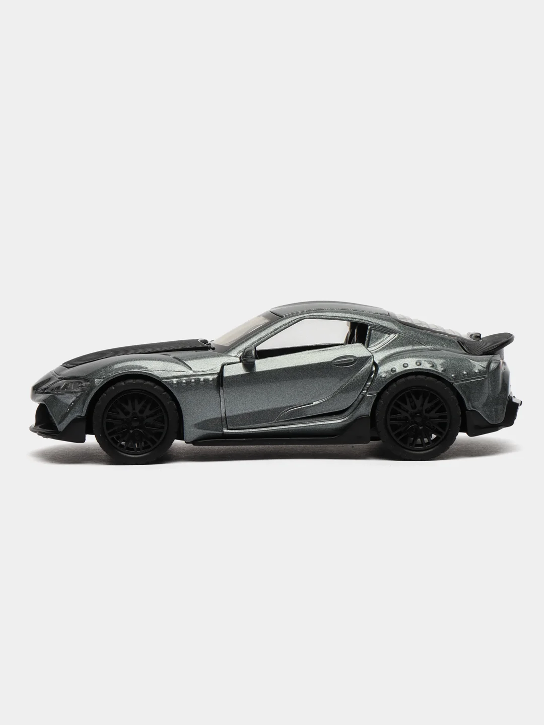 Серый металлическая коллекционная машинка Toyota Supra