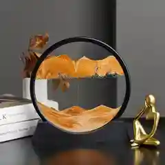Желтый песочные часы 3D "Песочная картина"
