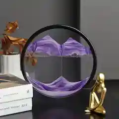 Фиолетовый песочные часы 3D "Песочная картина"
