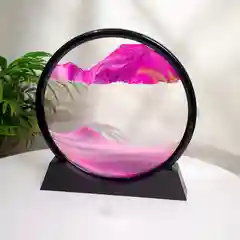 Тёмно-розовый песочные часы 3D "Песочная картина"