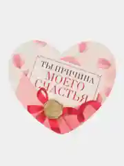 Кремовый открытка-валентинка, для подарка и цветов