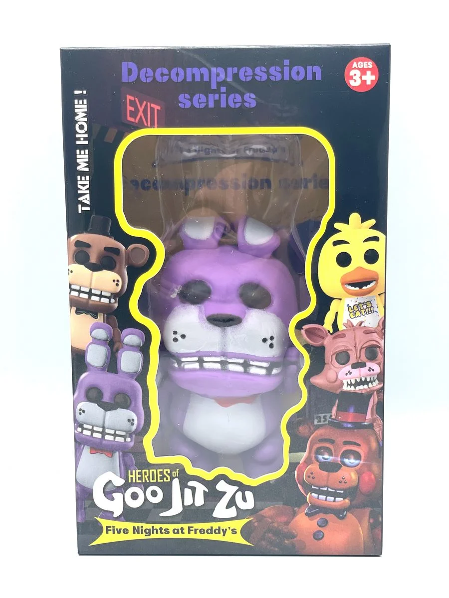 Лавандовый тянущаяся фигурка Гуджитсу аниматроники GooJitZu / Супергерои Скибиди