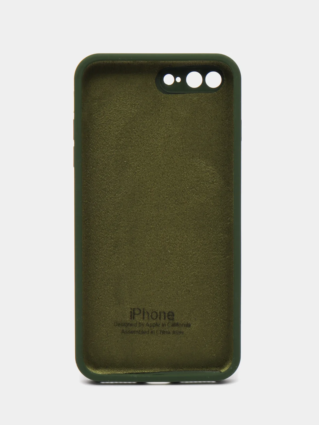 Тёмно-зелёный чехол для iPhone (Айфон) 11, 12, 13, 14, XR, 7, 8, 7/8 Plus, SE, XS, X, XR, Pro Max