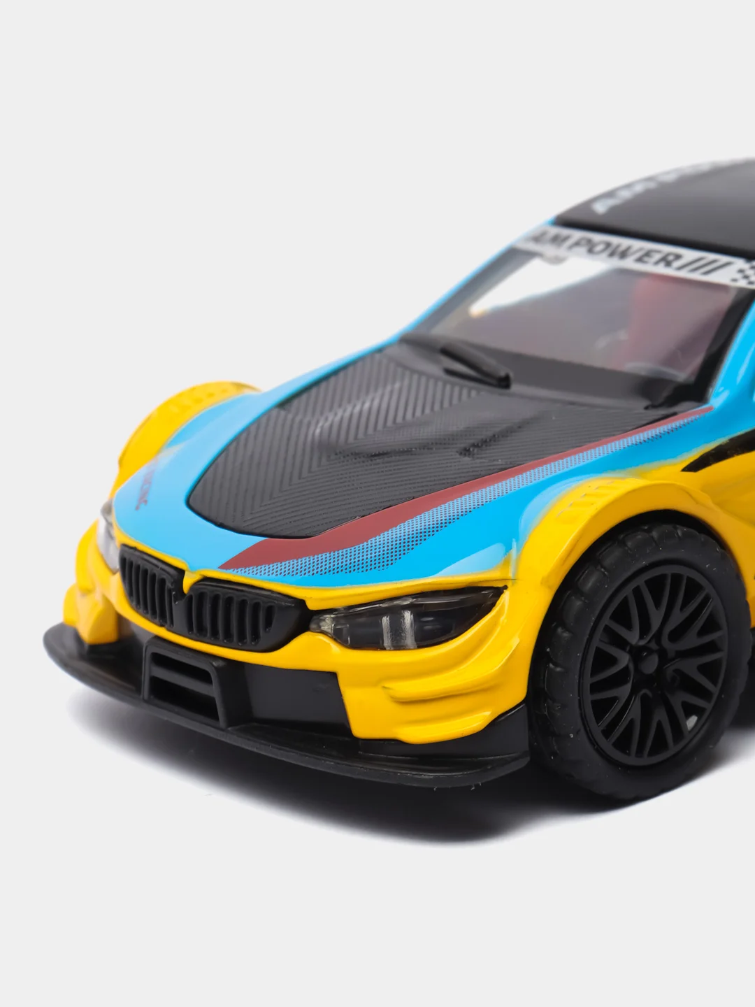 Голубой металлическая коллекционная машинка BMW M3 Cupe
