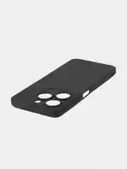 Черный чехол для Infinix Smart 8, 8 Plus силиконовый BROSCORP матовый/ прозрачный с защитой камер