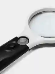 Черный ручная лупа со светодиодной LED подсветкой