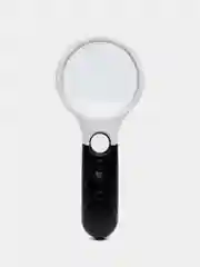 Черный ручная лупа со светодиодной LED подсветкой