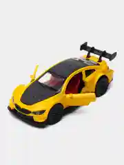 Желтый металлическая коллекционная машинка BMW M3 Cupe