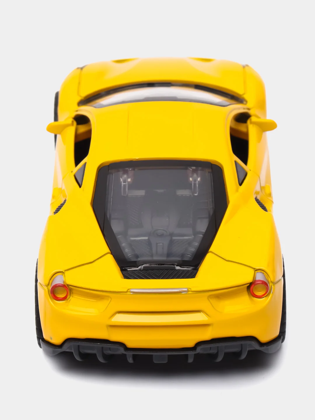 Желтый металлическая коллекционная машинка Ferrari 488 GTB