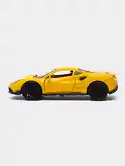 Желтый металлическая коллекционная машинка Ferrari 488 GTB