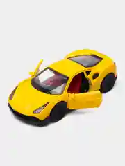 Желтый металлическая коллекционная машинка Ferrari 488 GTB