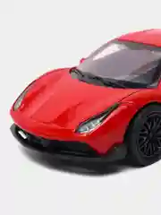 Желтый металлическая коллекционная машинка Ferrari 488 GTB