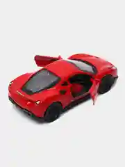 Желтый металлическая коллекционная машинка Ferrari 488 GTB