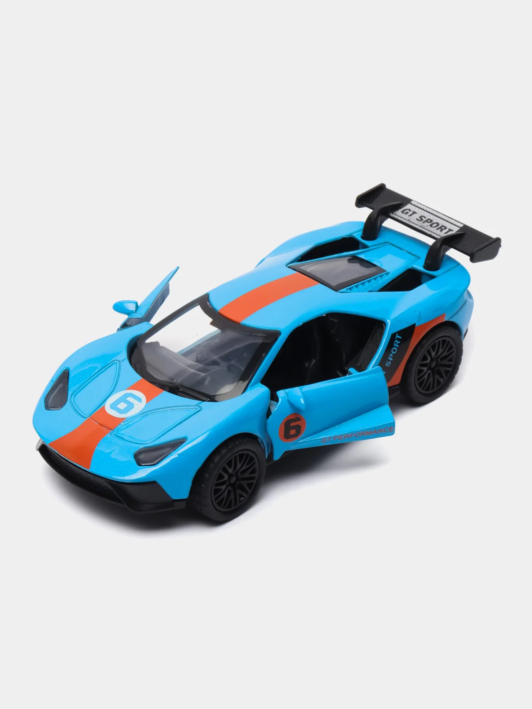 Голубой металлическая коллекционная машинка Ford GT