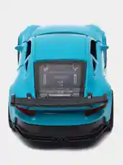 Голубой металлическая коллекционная машинка Porsche 911 GT3