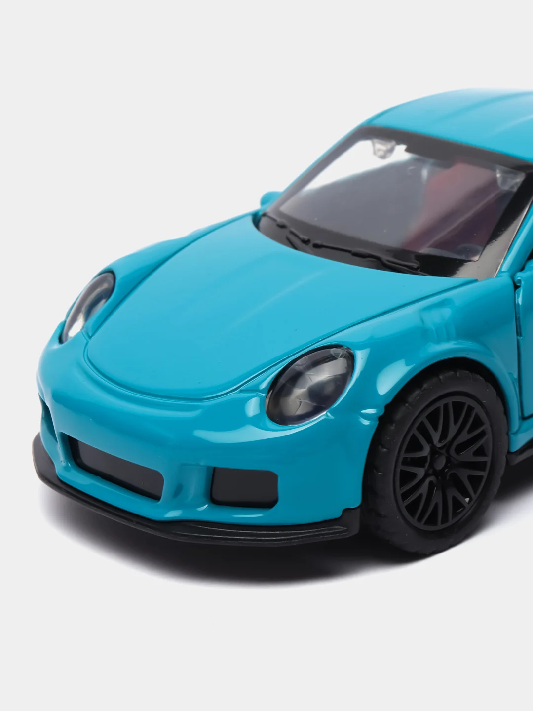 Голубой металлическая коллекционная машинка Porsche 911 GT3