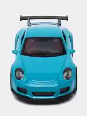 Голубой металлическая коллекционная машинка Porsche 911 GT3