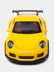 Желтый металлическая коллекционная машинка Porsche 911 GT3