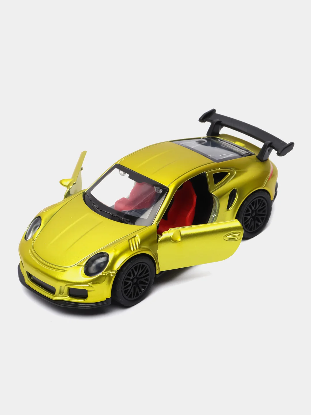 Золотой металлическая коллекционная машинка Porsche 911 GT3