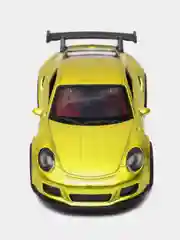 Золотой металлическая коллекционная машинка Porsche 911 GT3