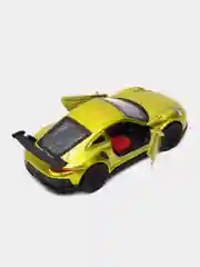 Золотой металлическая коллекционная машинка Porsche 911 GT3